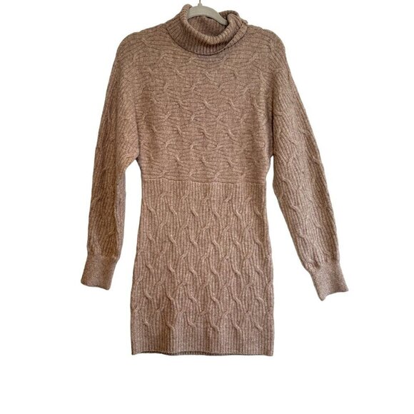 NEW Lulu's Beige Sweater Dress Size M - Picture 1 of 6